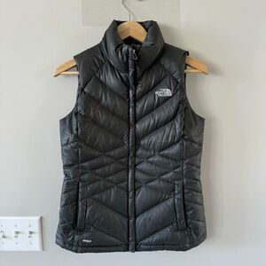 The North Face Women's Aconcagua 550 Fill Goose Down Puffer Vest Black Charcoal